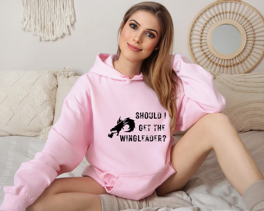 Should I Get the Wingleader Hoodie | Fourth Wing Inspired Hoodie | Dragon Rider Bookish Sweatshirt | Fantasy Reader Gift | Cozy Fandom Hoodie