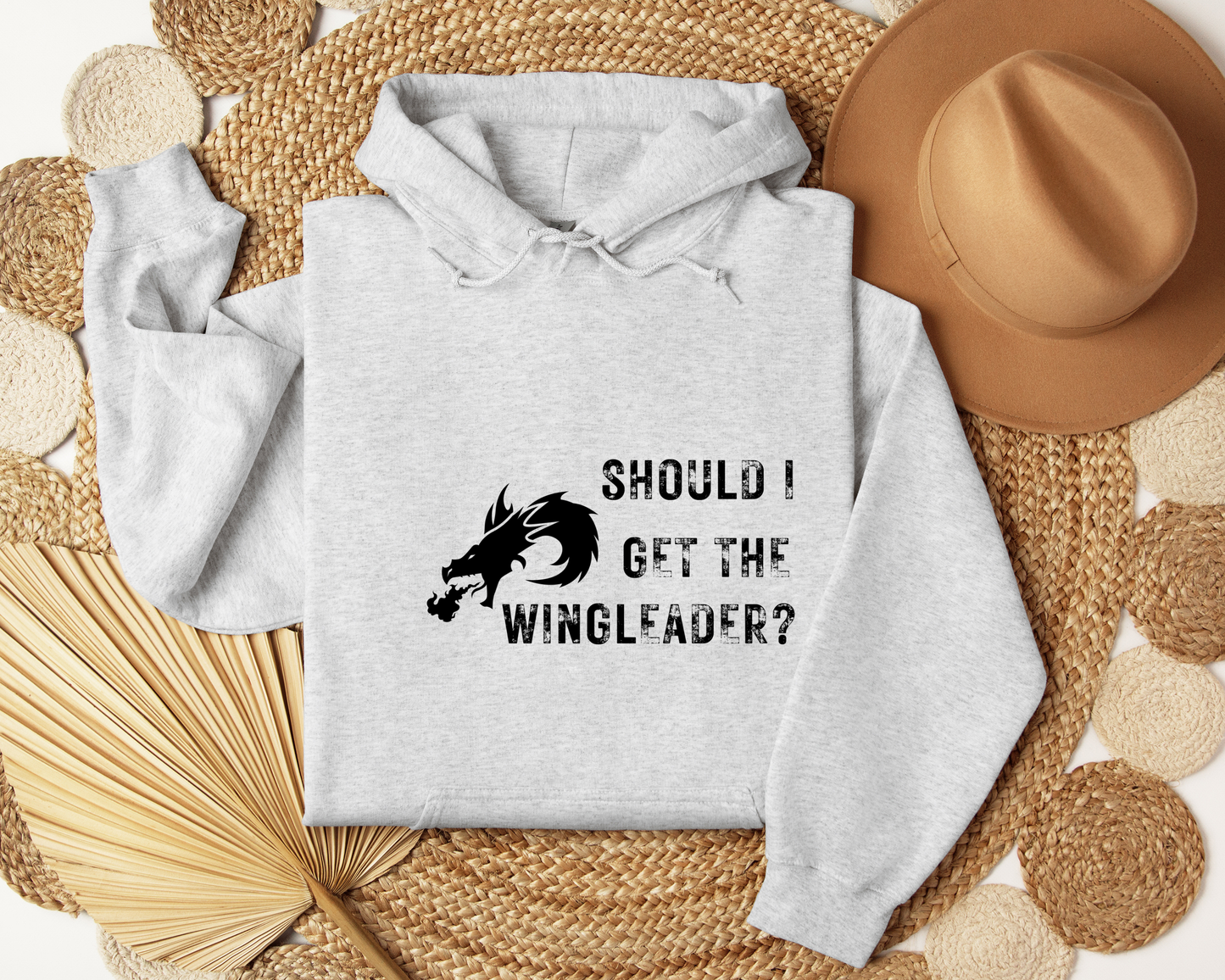 Should I Get the Wingleader Hoodie | Fourth Wing Inspired Hoodie | Dragon Rider Bookish Sweatshirt | Fantasy Reader Gift | Cozy Fandom Hoodie