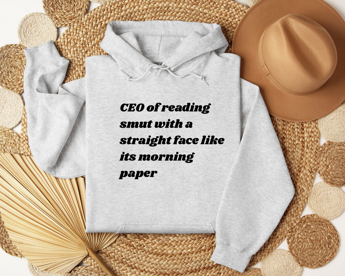 Book Lover Hoodie | CEO of Reading Smut Hoodie | Funny Bookish Sweatshirt | Booktok Reader Gift | Cozy Unisex Reading Hoodie