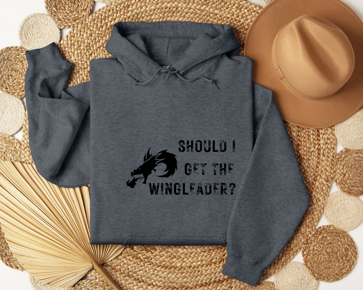 Should I Get the Wingleader Hoodie | Fourth Wing Inspired Hoodie | Dragon Rider Bookish Sweatshirt | Fantasy Reader Gift | Cozy Fandom Hoodie