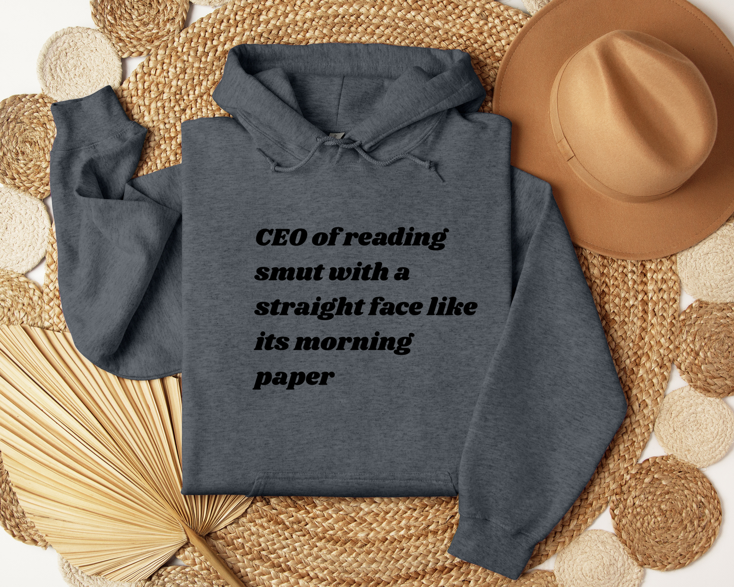 Book Lover Hoodie | CEO of Reading Smut Hoodie | Funny Bookish Sweatshirt | Booktok Reader Gift | Cozy Unisex Reading Hoodie