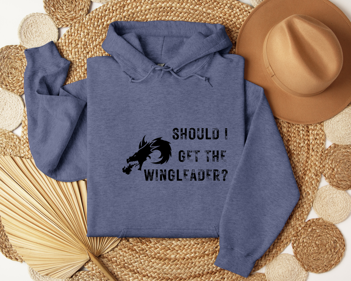Should I Get the Wingleader Hoodie | Fourth Wing Inspired Hoodie | Dragon Rider Bookish Sweatshirt | Fantasy Reader Gift | Cozy Fandom Hoodie