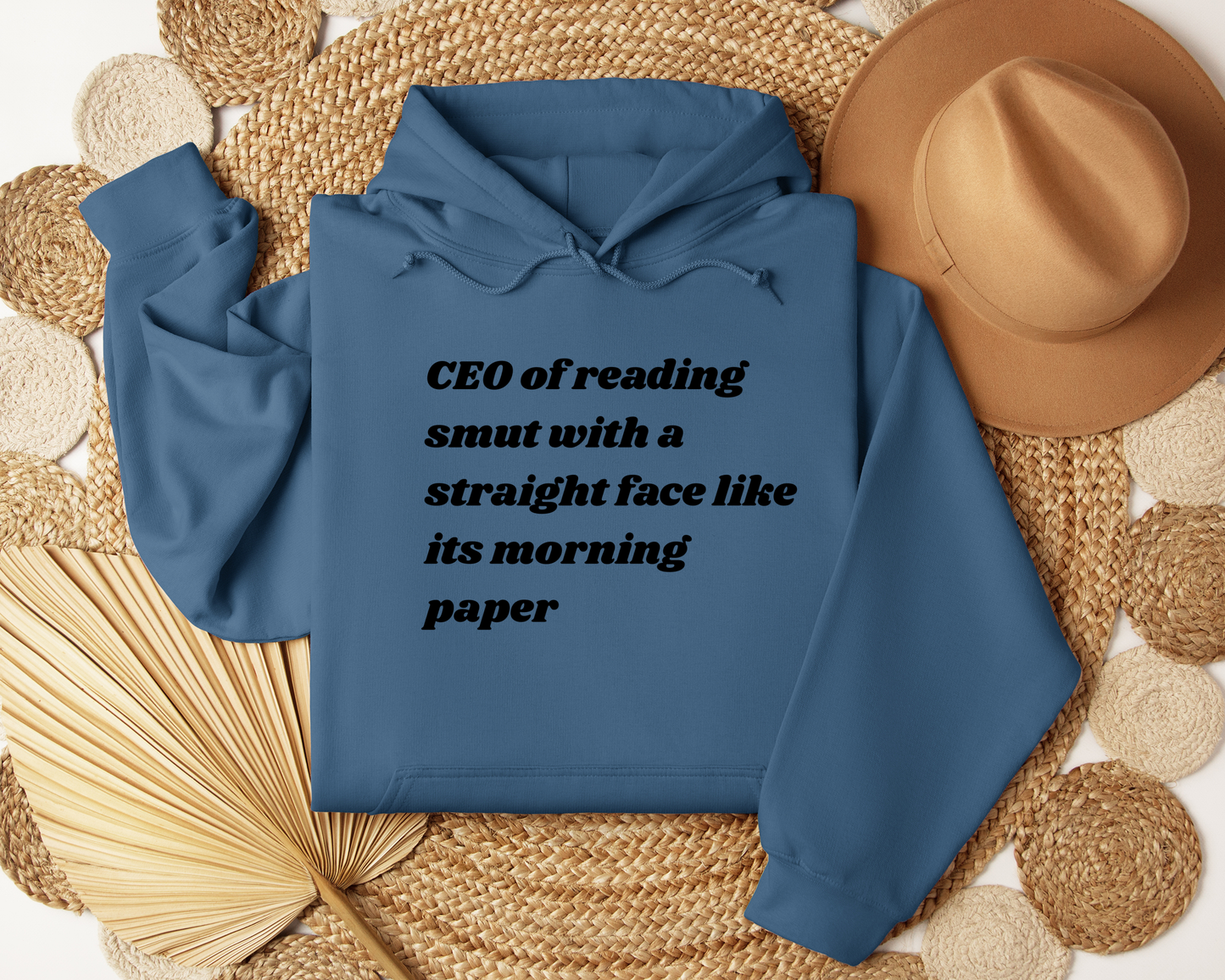 Book Lover Hoodie | CEO of Reading Smut Hoodie | Funny Bookish Sweatshirt | Booktok Reader Gift | Cozy Unisex Reading Hoodie
