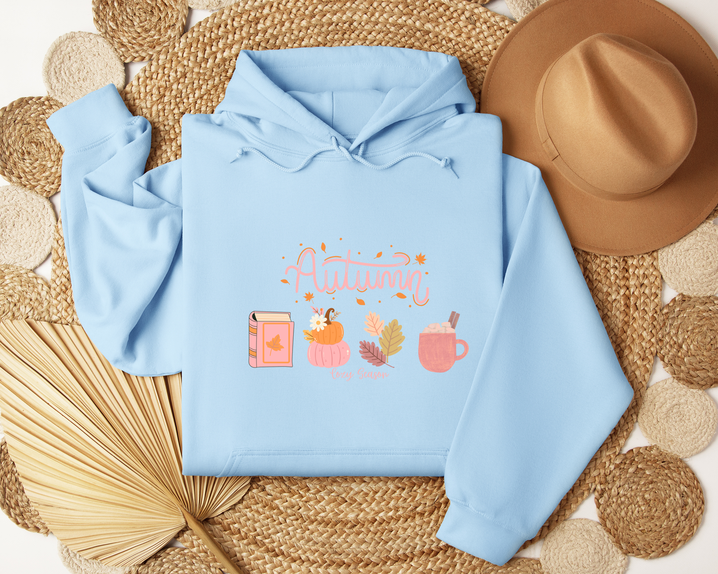 Autumn Cozy Season Hoodie | Cute Fall Sweatshirt | Pumpkin Spice Hoodie | Cozy Bookish Fall Gift | Aesthetic Autumn Sweater