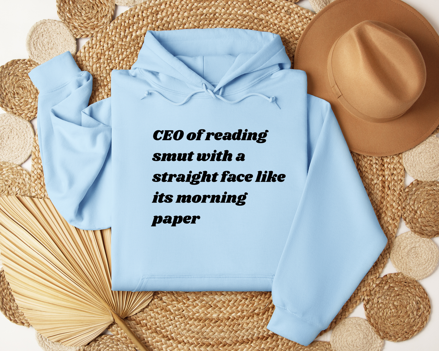 Book Lover Hoodie | CEO of Reading Smut Hoodie | Funny Bookish Sweatshirt | Booktok Reader Gift | Cozy Unisex Reading Hoodie