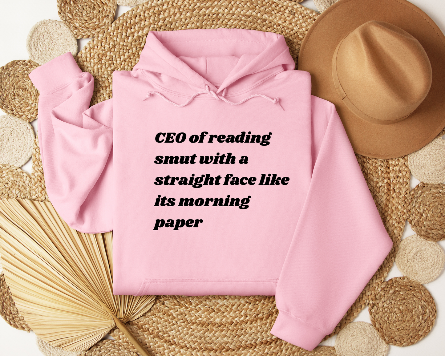 Book Lover Hoodie | CEO of Reading Smut Hoodie | Funny Bookish Sweatshirt | Booktok Reader Gift | Cozy Unisex Reading Hoodie