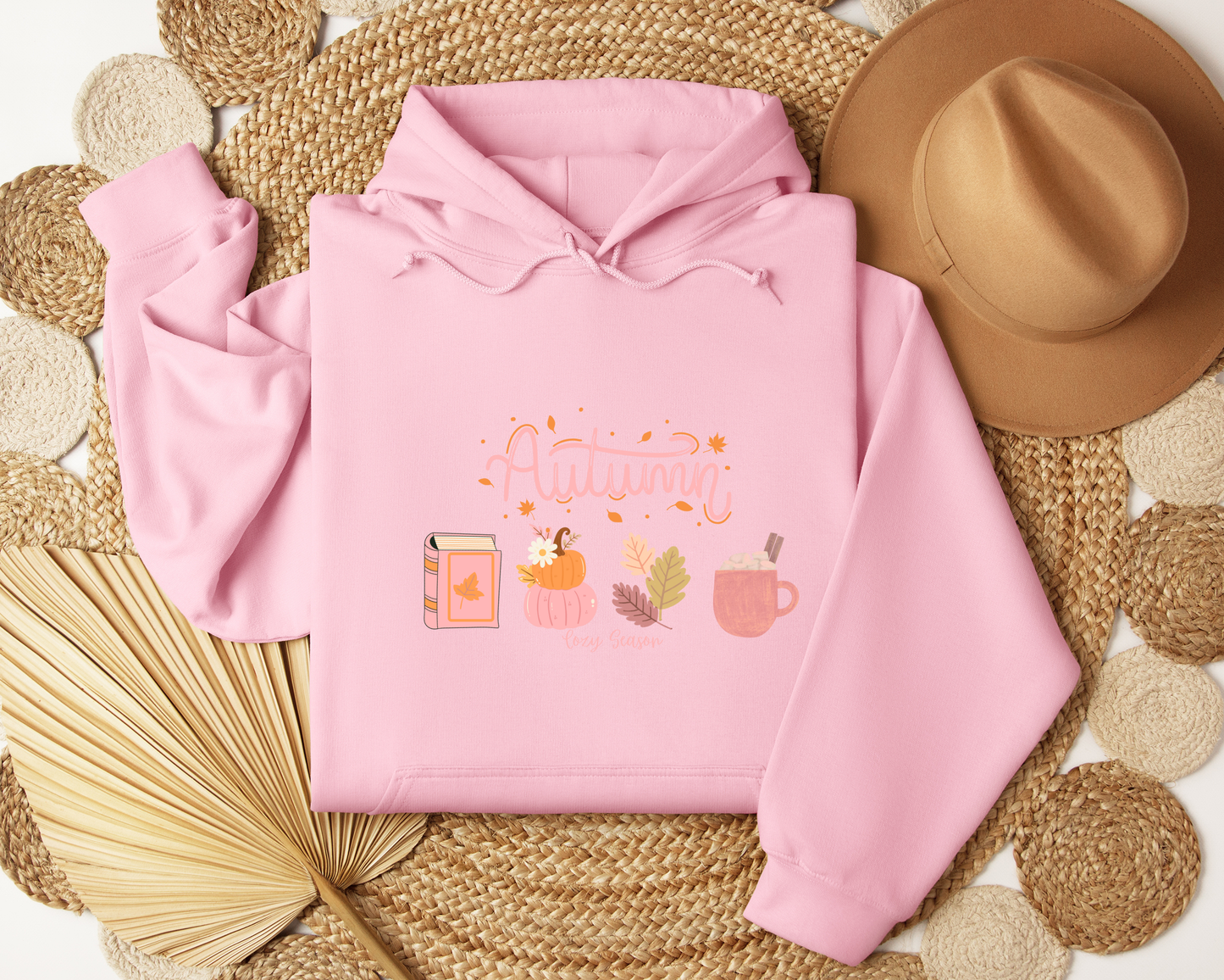 Autumn Cozy Season Hoodie | Cute Fall Sweatshirt | Pumpkin Spice Hoodie | Cozy Bookish Fall Gift | Aesthetic Autumn Sweater