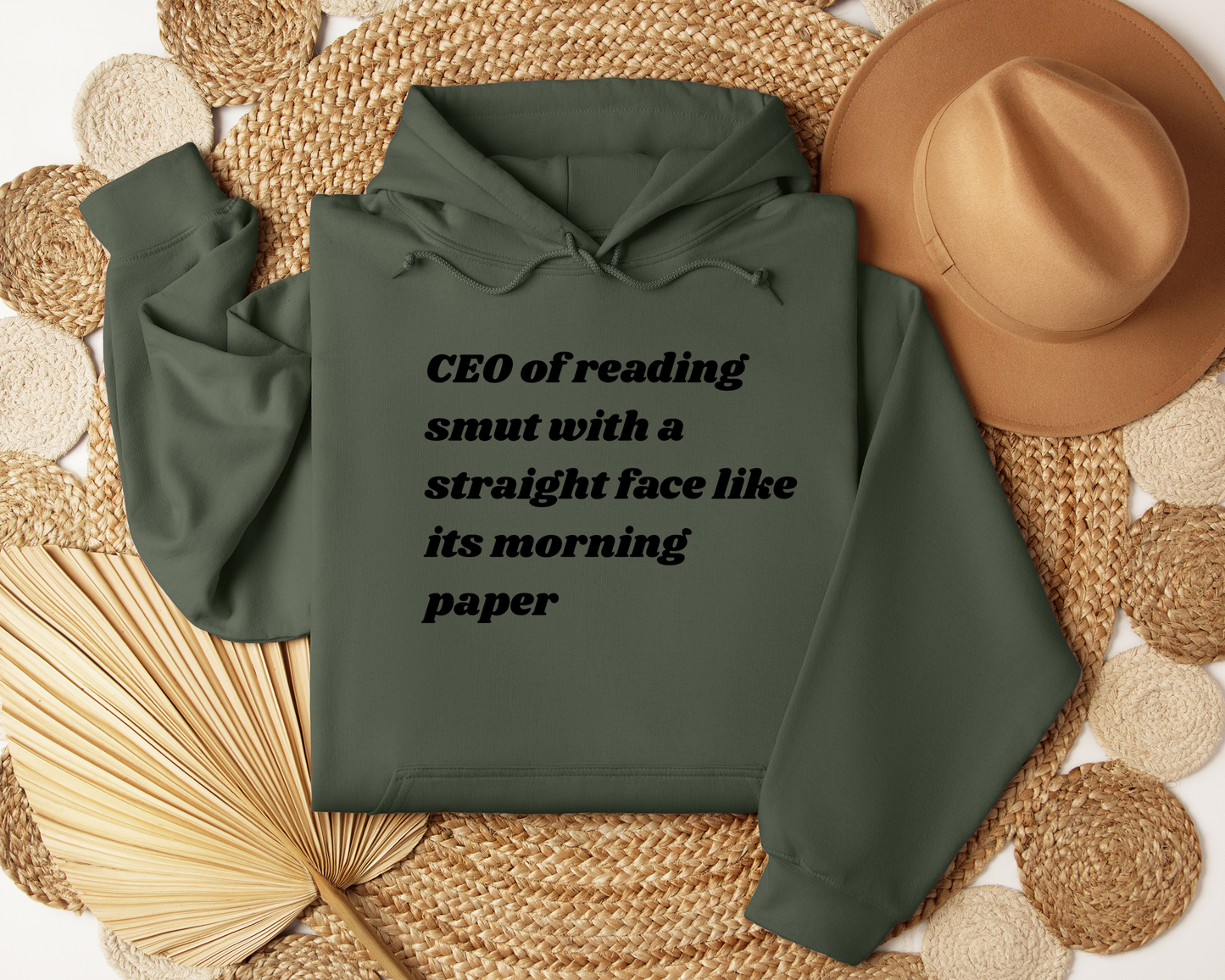 Book Lover Hoodie | CEO of Reading Smut Hoodie | Funny Bookish Sweatshirt | Booktok Reader Gift | Cozy Unisex Reading Hoodie