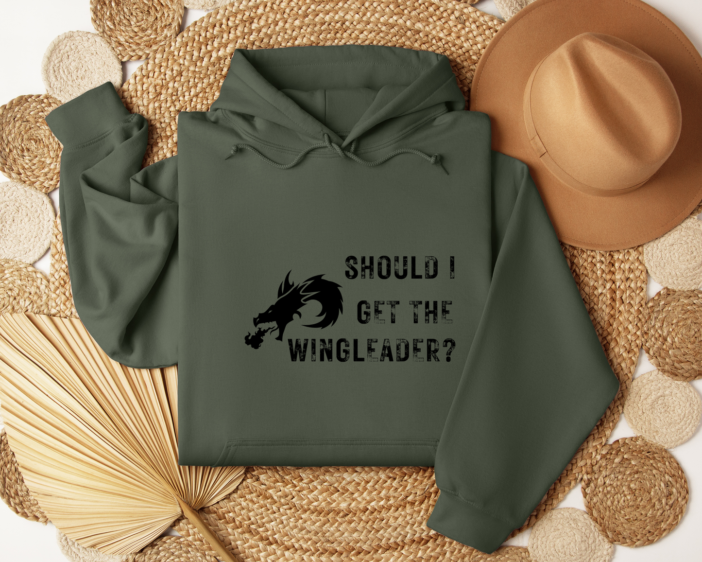 Should I Get the Wingleader Hoodie | Fourth Wing Inspired Hoodie | Dragon Rider Bookish Sweatshirt | Fantasy Reader Gift | Cozy Fandom Hoodie