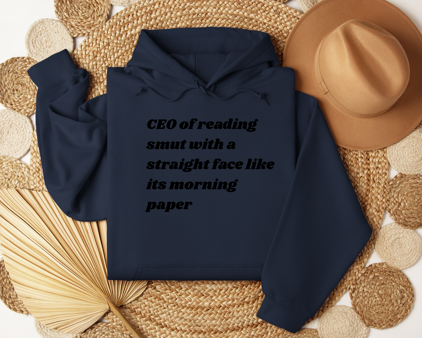 Book Lover Hoodie | CEO of Reading Smut Hoodie | Funny Bookish Sweatshirt | Booktok Reader Gift | Cozy Unisex Reading Hoodie