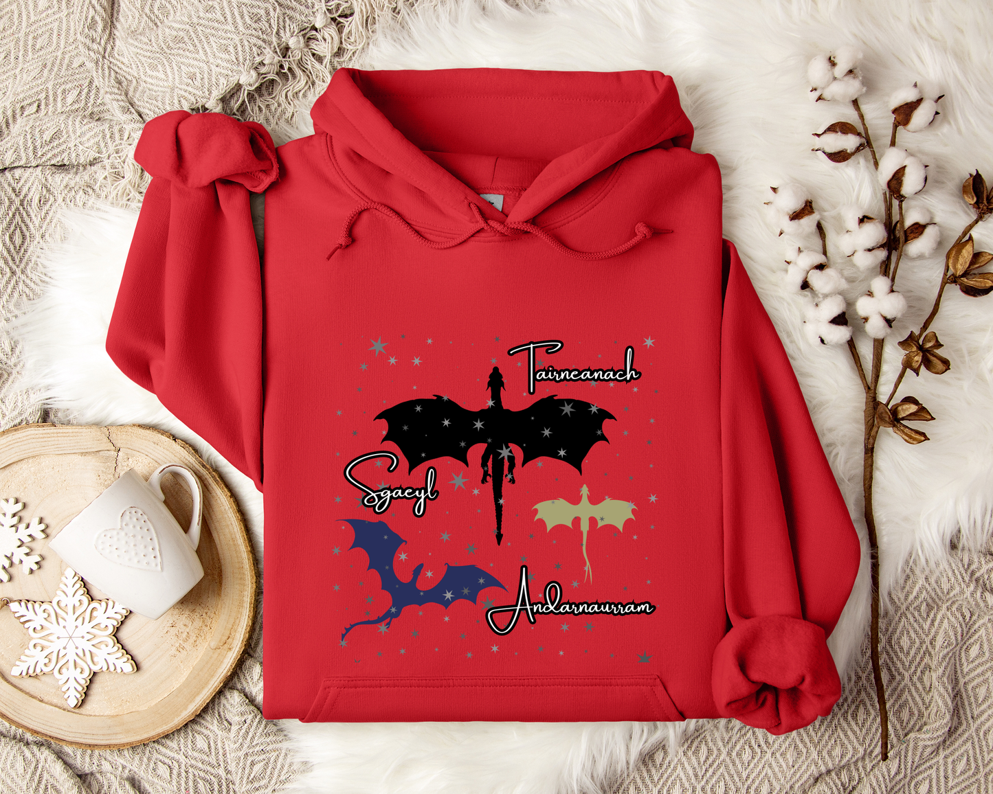 Dragon Hoodie, Fantasy Sweatshirt, Night Fury Hoodie, Celestial Dragon Pullover, Gift for Dragon Lovers & Dreamers