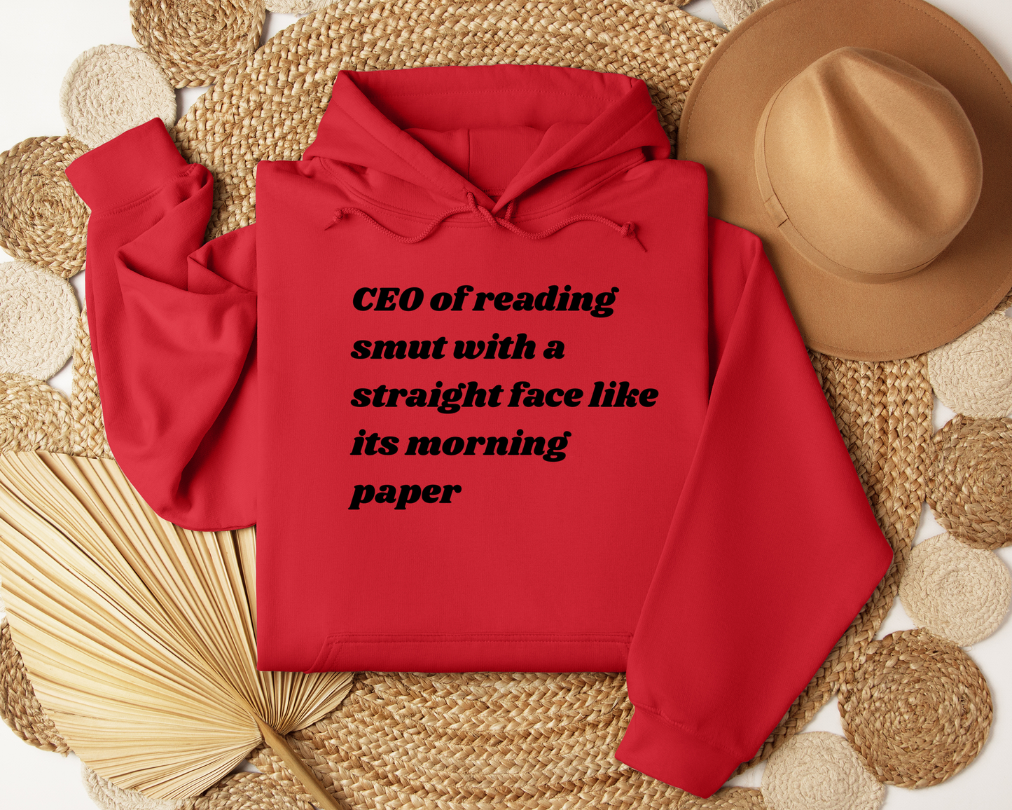 Book Lover Hoodie | CEO of Reading Smut Hoodie | Funny Bookish Sweatshirt | Booktok Reader Gift | Cozy Unisex Reading Hoodie