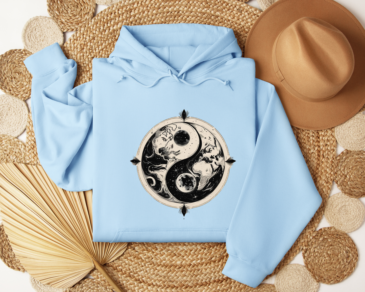 Cosmic Bloom Moon Hoodie, Celestial Moon Phases Hoodie, Astrology Sweatshirt, Lunar Hoodie, Spiritual Hoodie, Unisex Hoodie