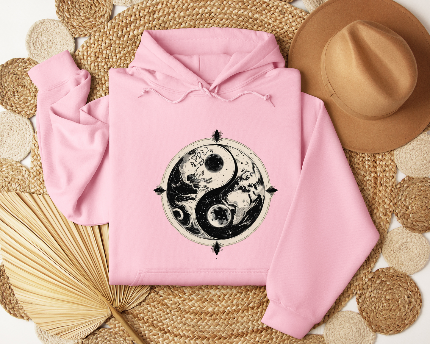 Cosmic Bloom Moon Hoodie, Celestial Moon Phases Hoodie, Astrology Sweatshirt, Lunar Hoodie, Spiritual Hoodie, Unisex Hoodie