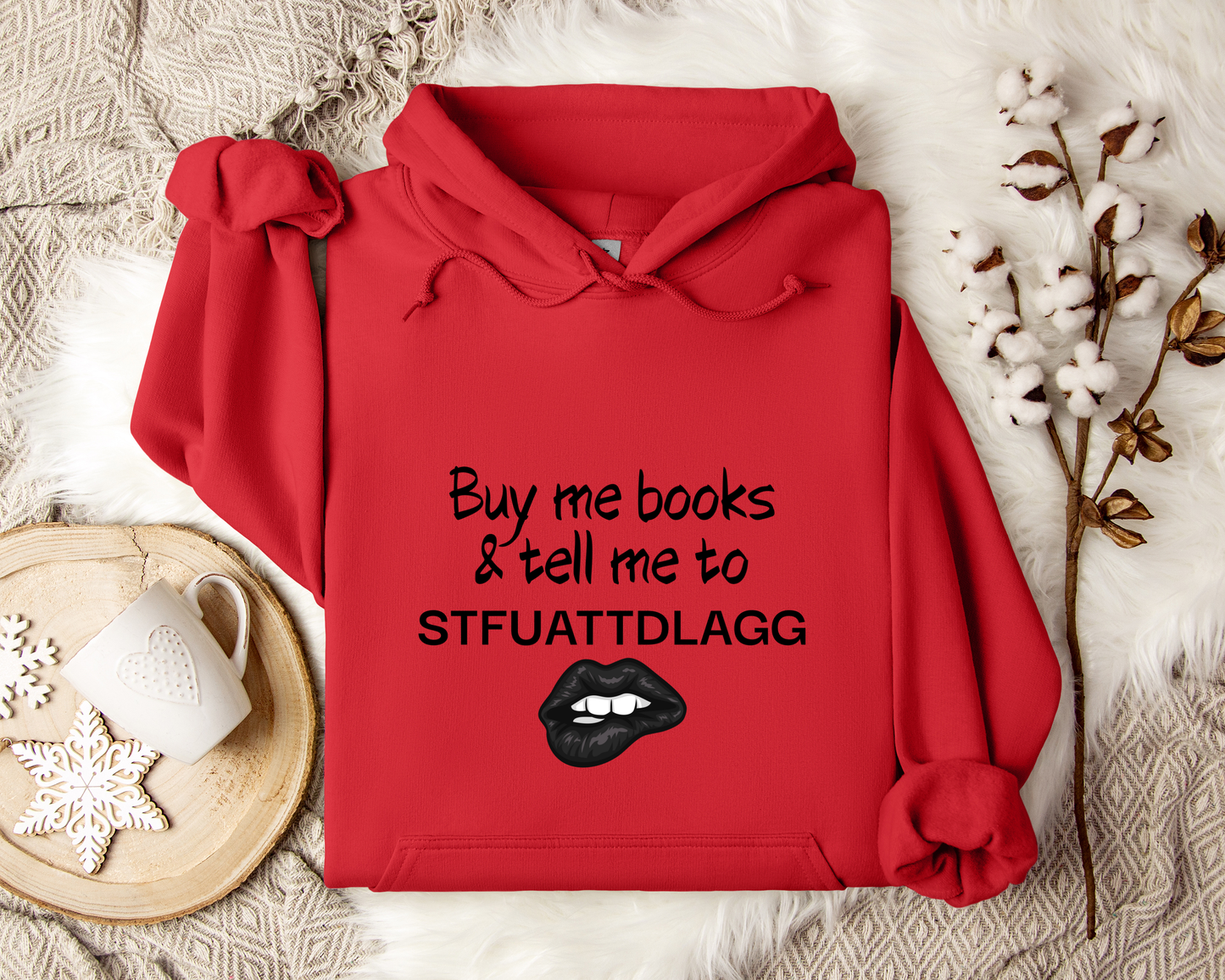 Buy Me Books Hoodie | Funny Book Lover Sweatshirt | STFUATTDLAGG Hoodie | Sarcastic Reading Hoodie | Bookworm Gift | Dark Romance Hoodie | Bookish Pullover
